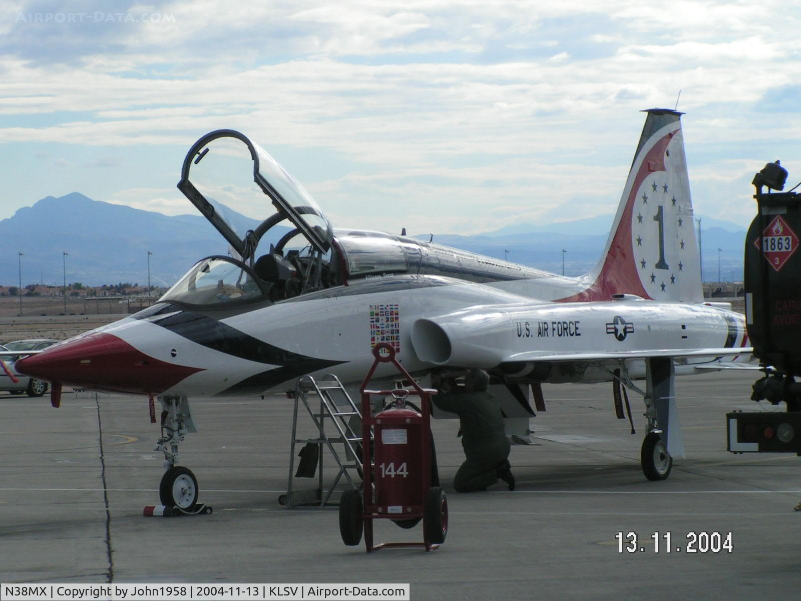 N38MX, 1965 Northrop T-38A-60-NO  Talon C/N N.5784, T38 in T-bird clours, never found a serial number for this, does anyone know what it is please???