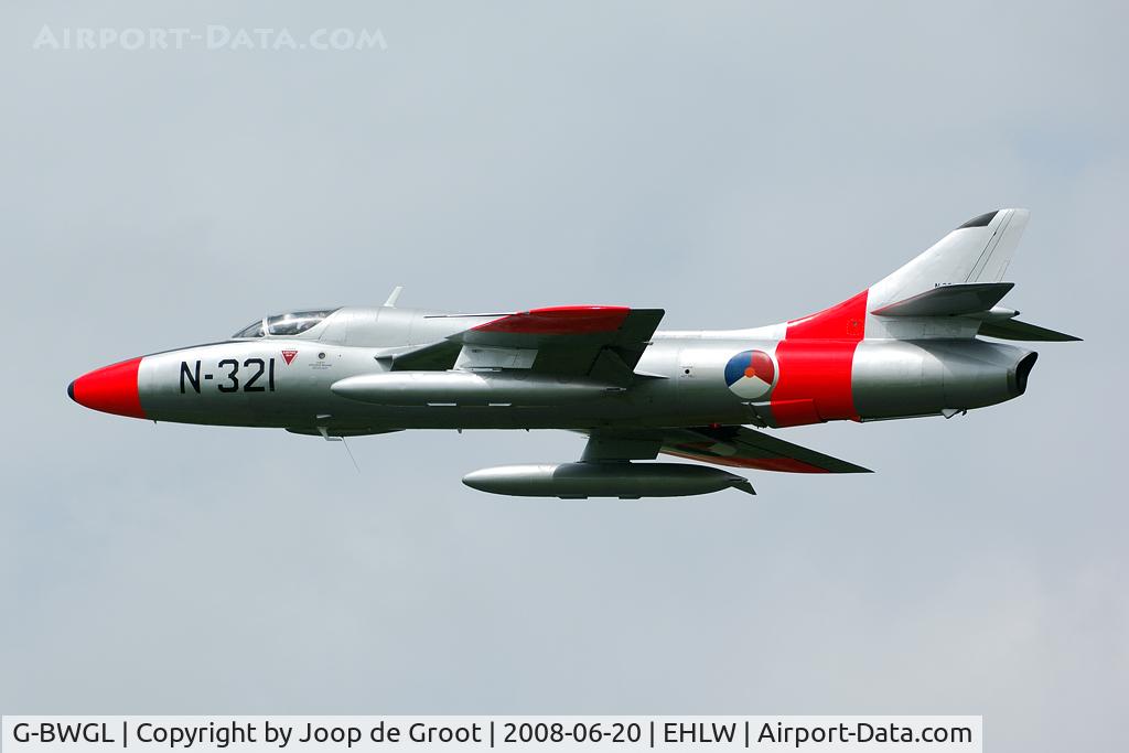 G-BWGL, 1959 Hawker Hunter T.8C C/N 41H/695946, display at the Leeuwarden open house.
