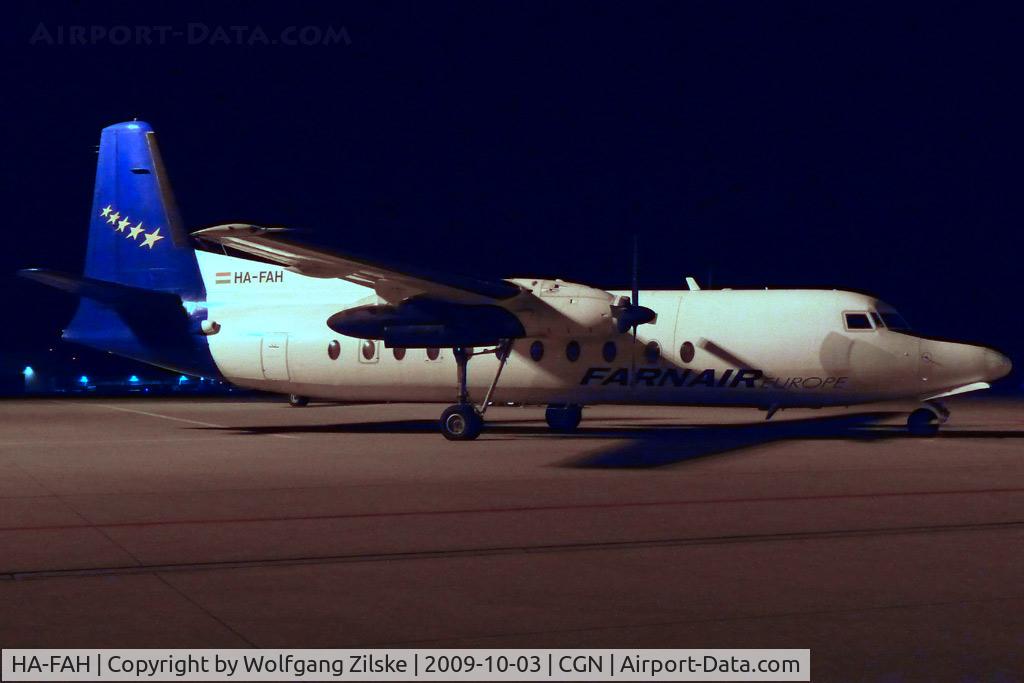 HA-FAH, 1983 Fokker F-27-500 Friendship C/N 10634, visitor
