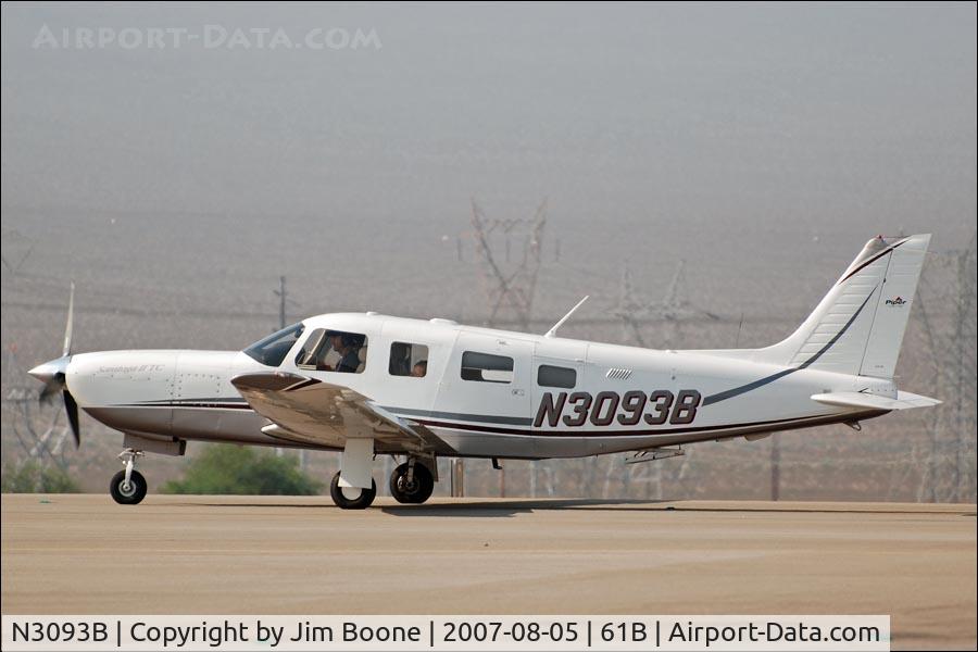 N3093B, 2005 Piper PA-32R-301T Turbo Saratoga C/N 3257378, Taking off from Boulder City, NV