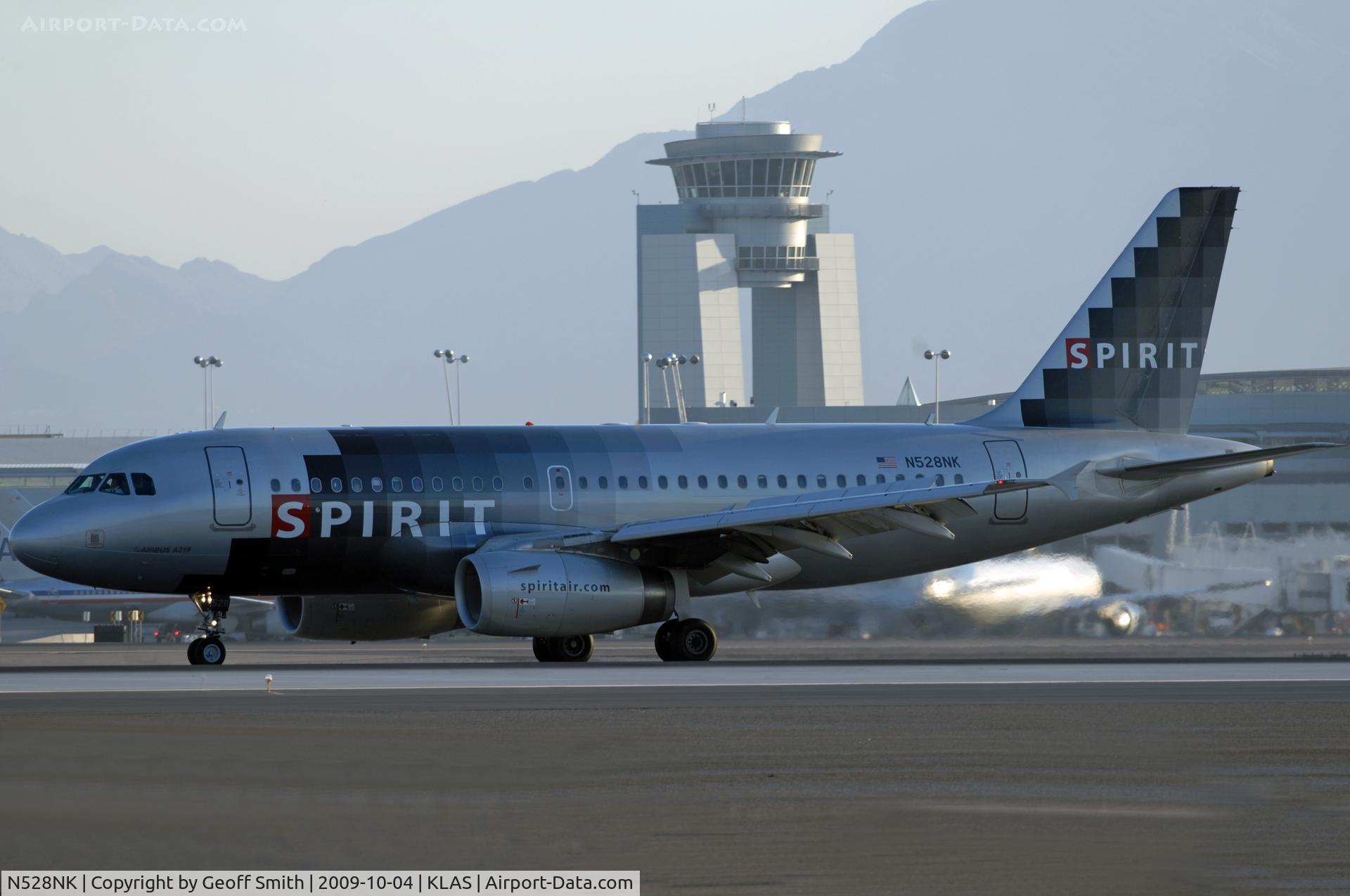 N528NK, 2007 Airbus A319-132 C/N 2983, Spirit