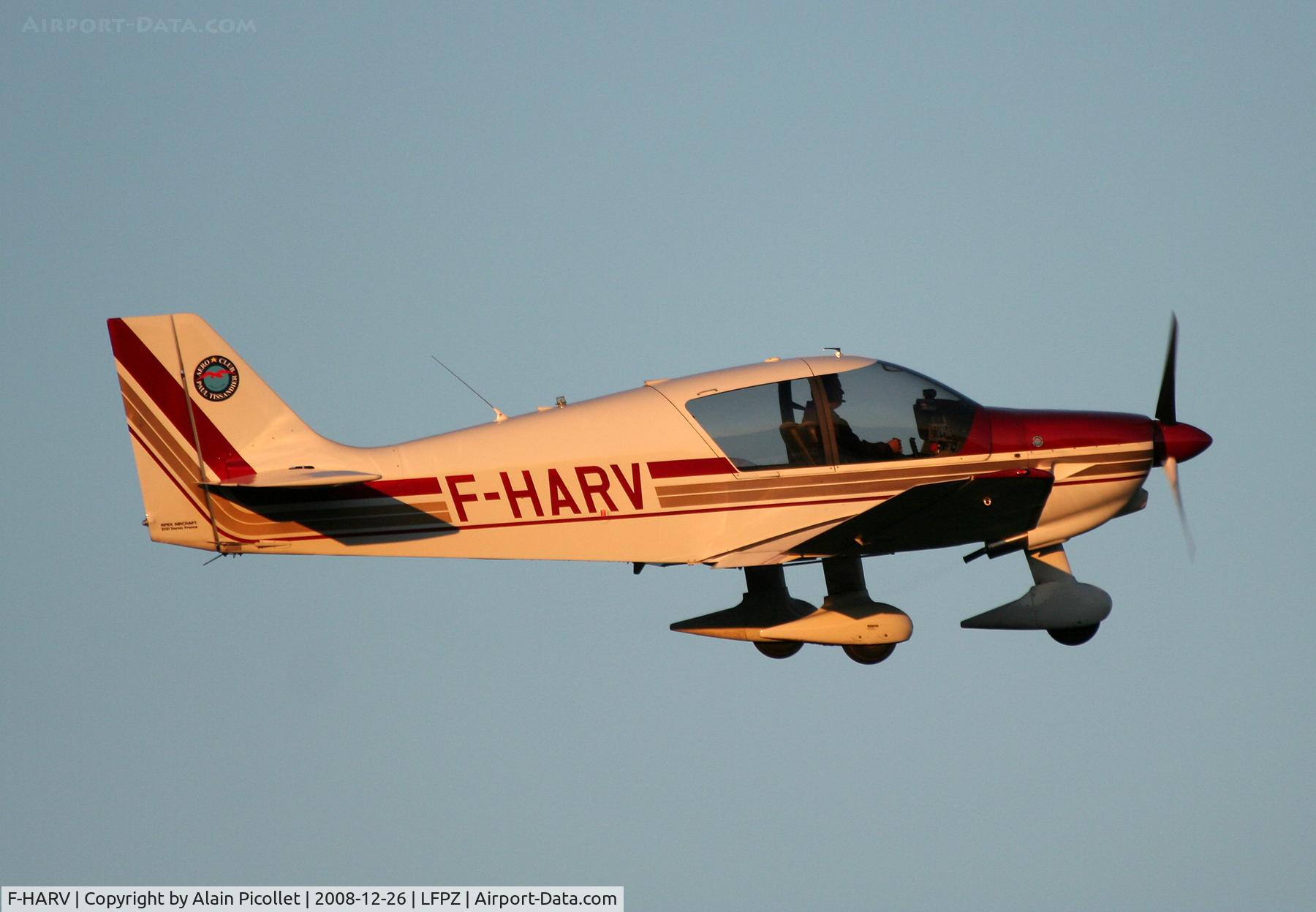 F-HARV, 2007 Robin DR-400-140B Major C/N 2625, flying in the sunset