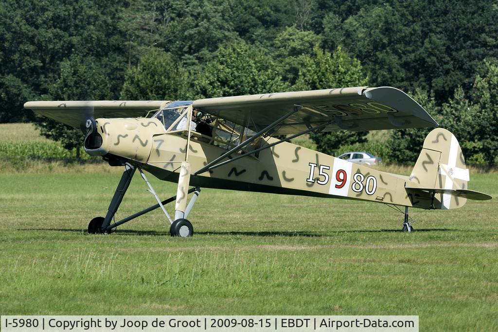 I-5980, Slepcev Storch SS-MK4 C/N N20, Almost looking like the real thing: the Slepcev Storch is a 3/4 replica of the Fi-156 Storch.