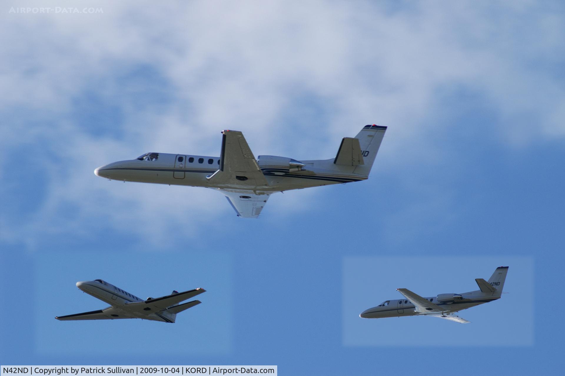N42ND, 1996 Cessna 560 C/N 560-0400, Take off on 22L OHare