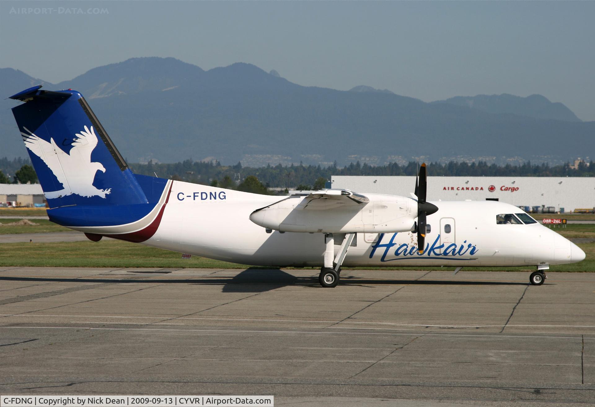 C-FDNG, 1989 De Havilland Canada DHC-8-102 Dash 8 C/N 166, CYVR
