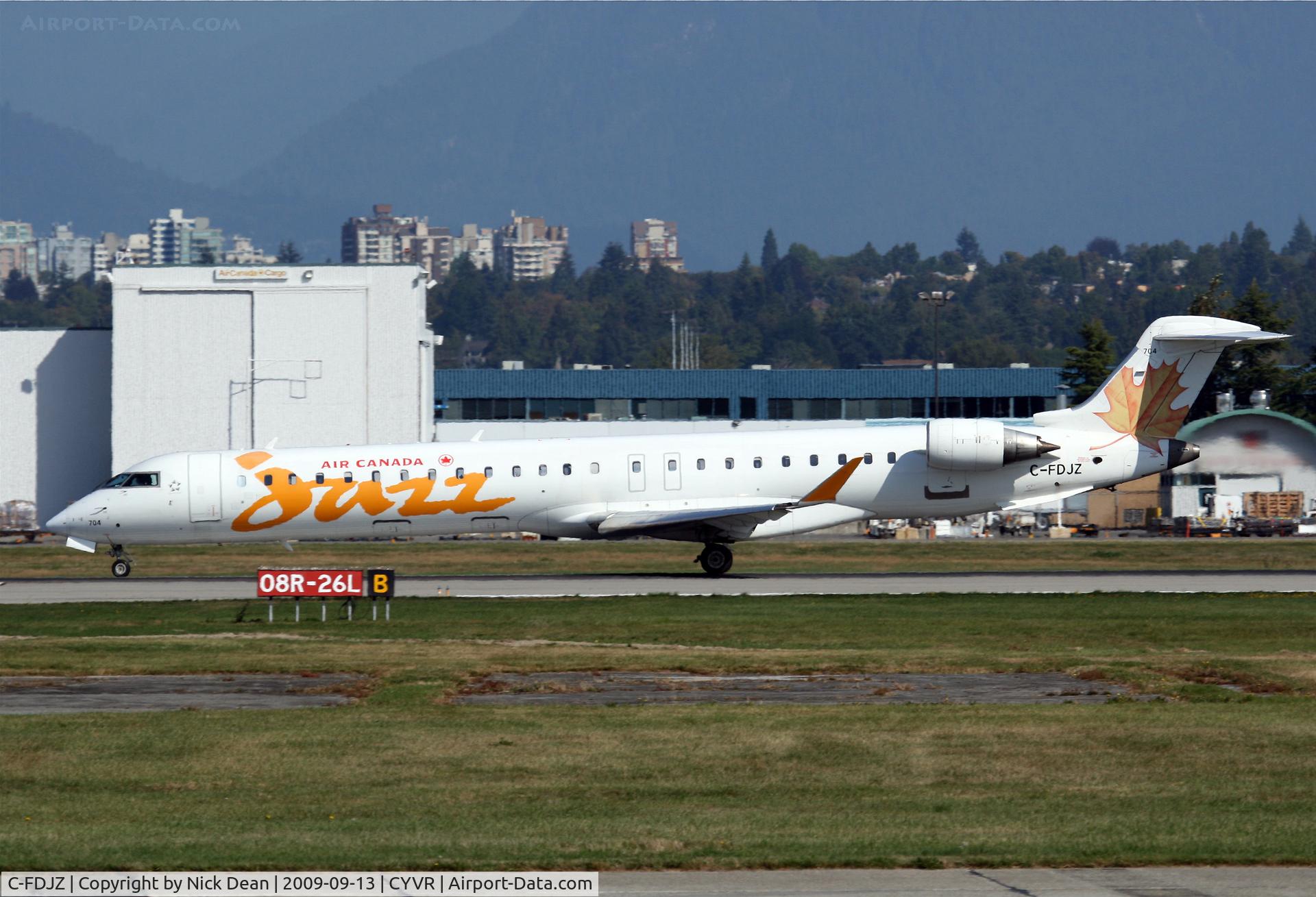 C-FDJZ, 2005 Canadair CRJ-705ER (CL-600-2D15) Regional Jet C/N 15041, CYVR