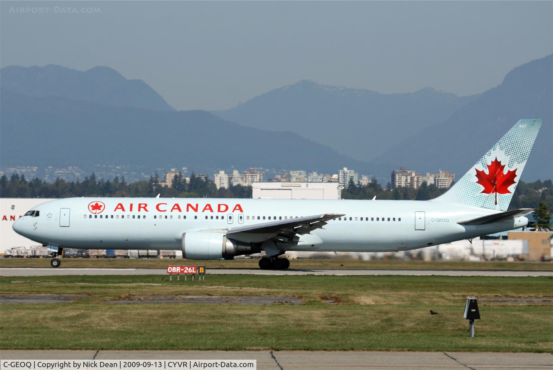 C-GEOQ, 1999 Boeing 767-375/ER C/N 30112, CYVR