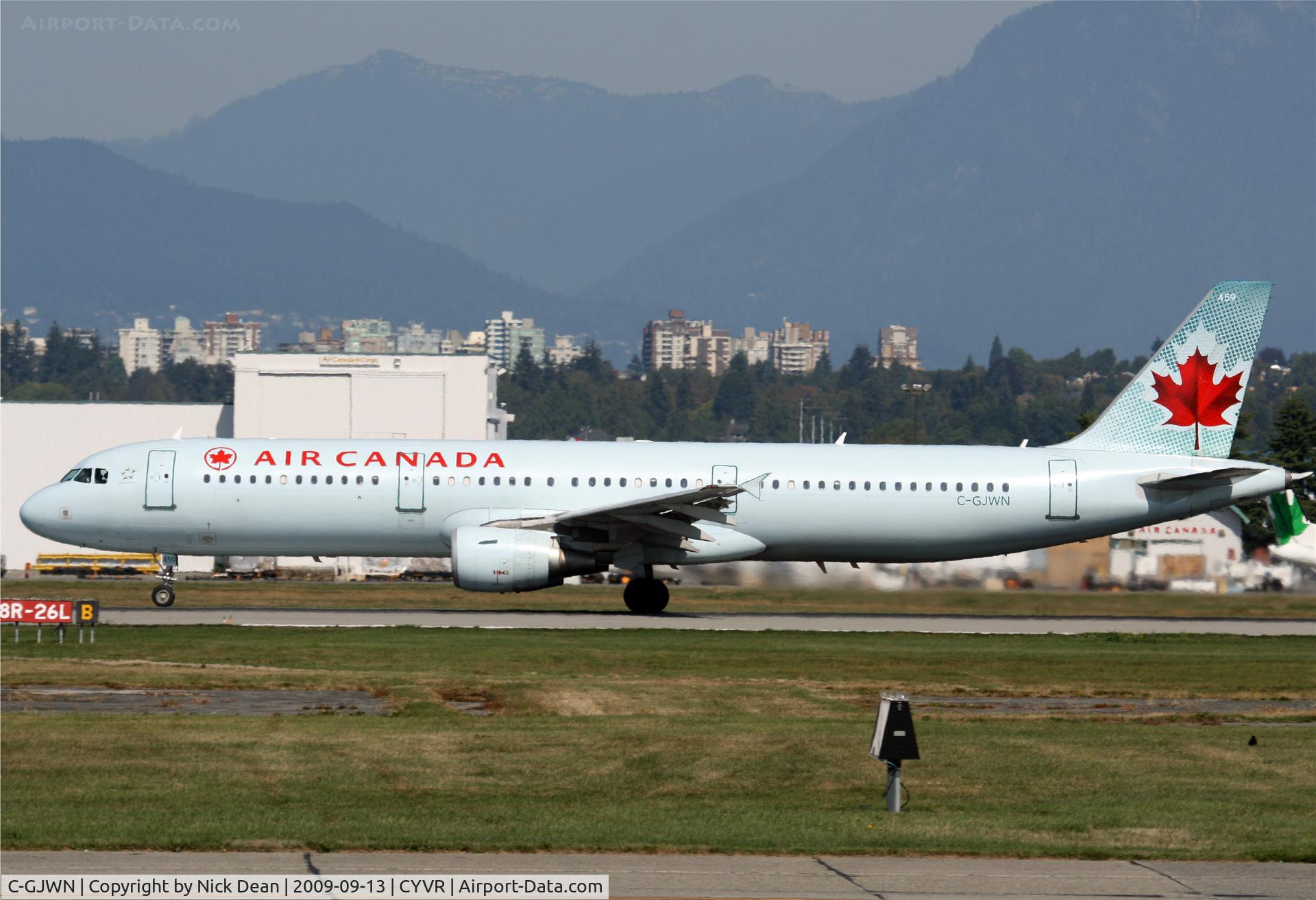 C-GJWN, 2002 Airbus A321-211 C/N 1783, CYVR