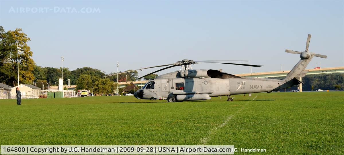 164800, Sikorsky SH-60F Ocean Hawk C/N 70-1846, ready for take off at USNA