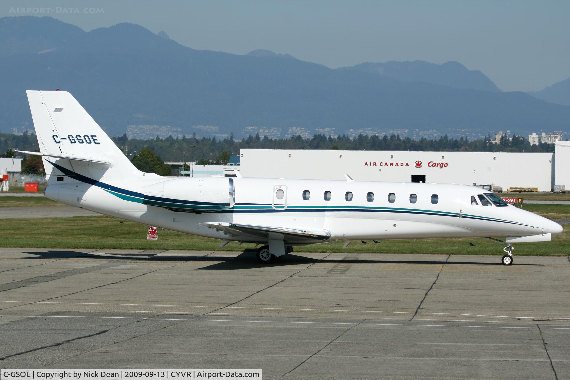 C-GSOE, 2008 Cessna 680 Citation Sovereign C/N 680-0223, CYVR