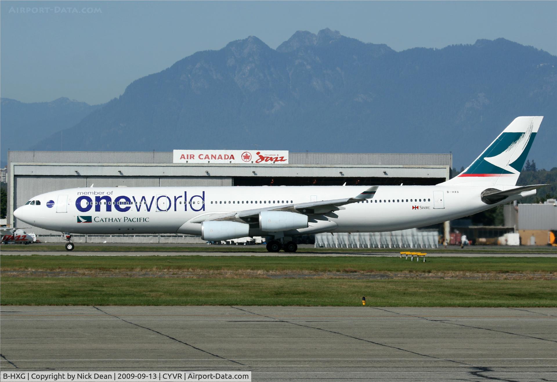 B-HXG, 1998 Airbus A340-313 C/N 208, CYVR