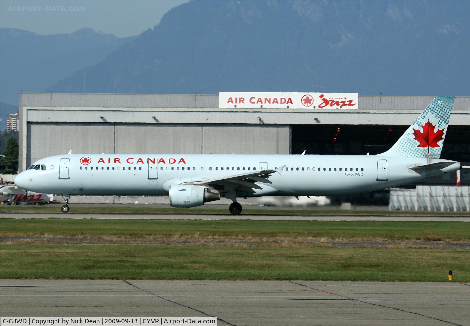 C-GJWD, 2002 Airbus A321-211 C/N 1748, CYVR