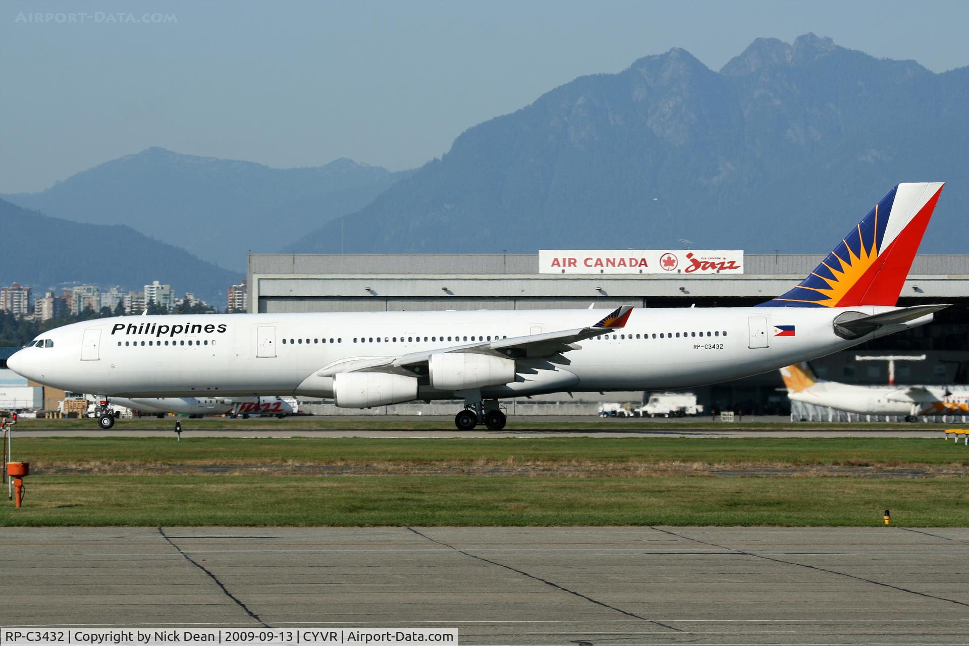 RP-C3432, 1997 Airbus A340-313X C/N 187, CYVR