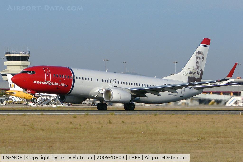 LN-NOF, 2008 Boeing 737-86N C/N 36809, Norwegian Air Shuttle B737 lifts off from Faro