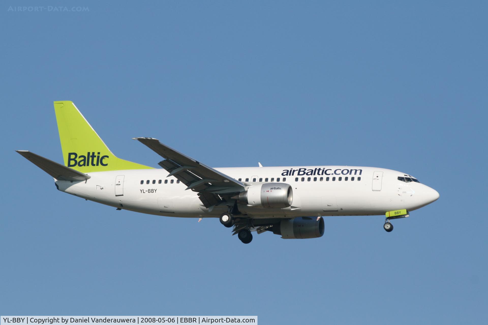YL-BBY, 1999 Boeing 737-36Q C/N 30335, arrival of flight BT601 to rwy 02