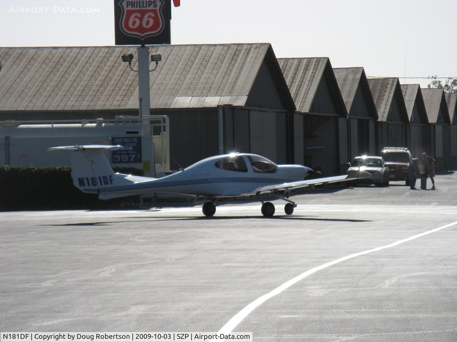 N181DF, 2004 Diamond DA-40 Diamond Star C/N 40.382, 2004 Diamond Aircraft Inds. DA-40 DIAMOND STAR, Lycoming IO-360 MIA+ 180 Hp, Lasar electronic ignition, taxi