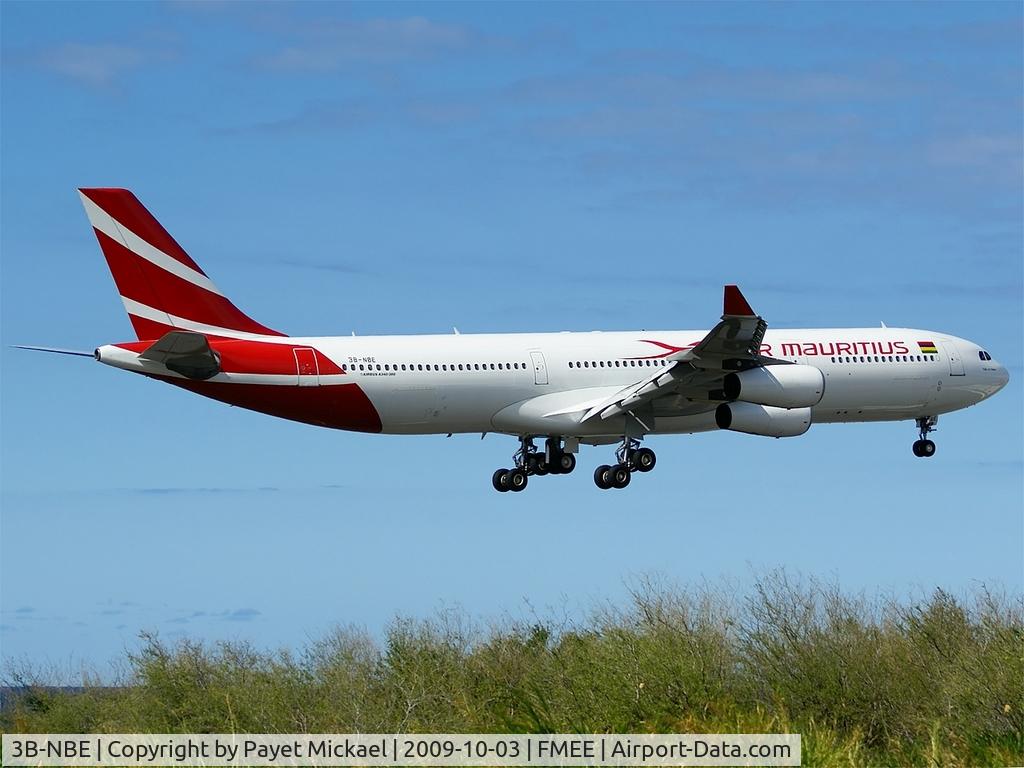 3B-NBE, 1999 Airbus A340-313 C/N 268, First Air Mauritius A340 wearing new colors