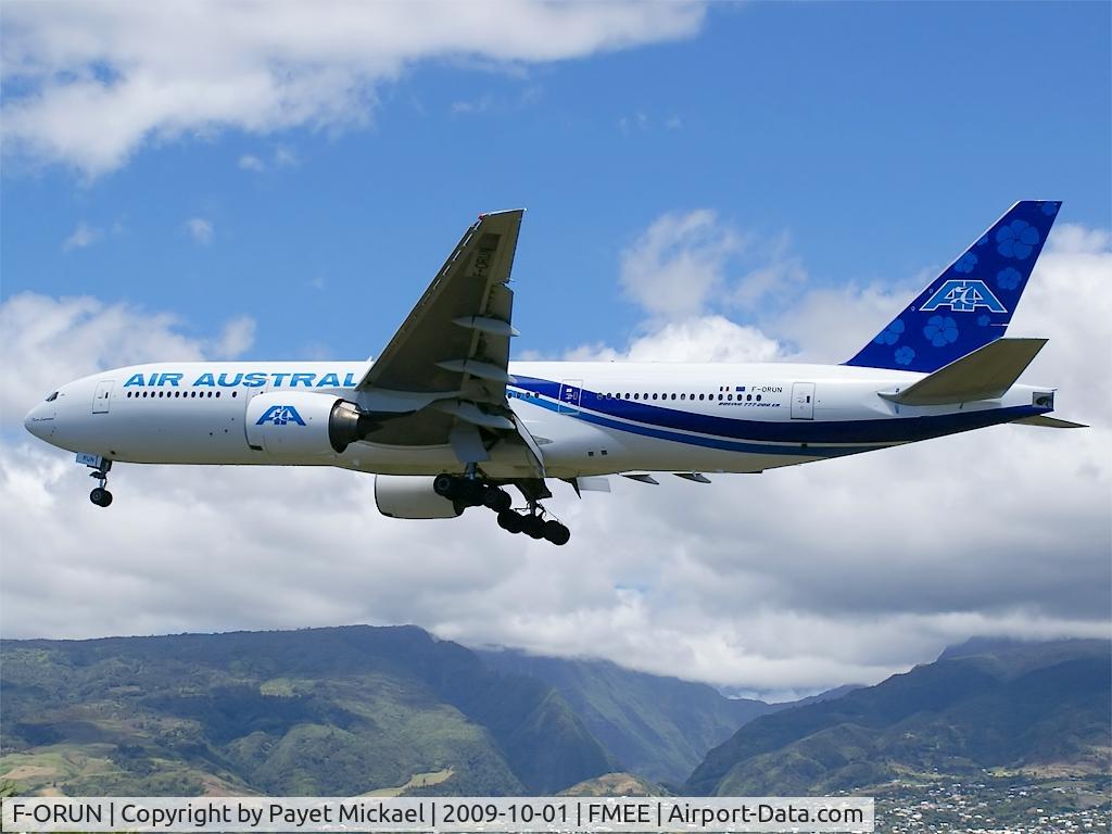 F-ORUN, 1999 Boeing 777-2Q8/ER C/N 28676, Final for rwy 14
