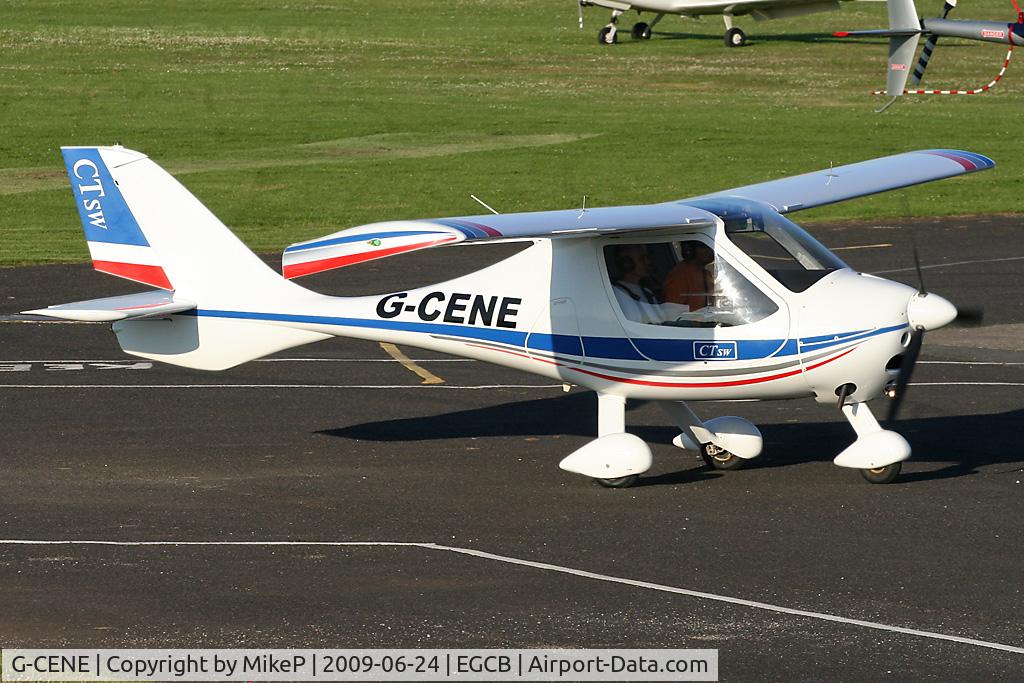 G-CENE, 2007 Flight Design CTSW C/N 8273, Taxiing back to parking after another local flight.