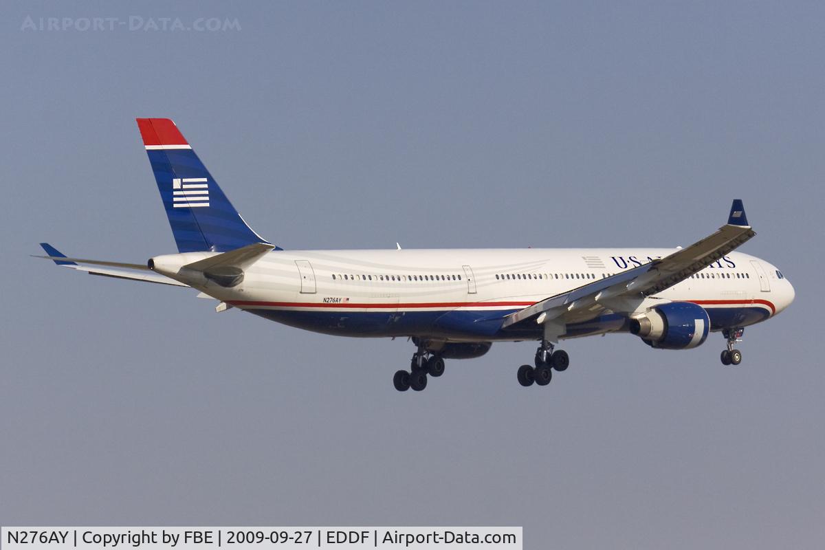 N276AY, 2000 Airbus A330-323 C/N 375, short final RW25R