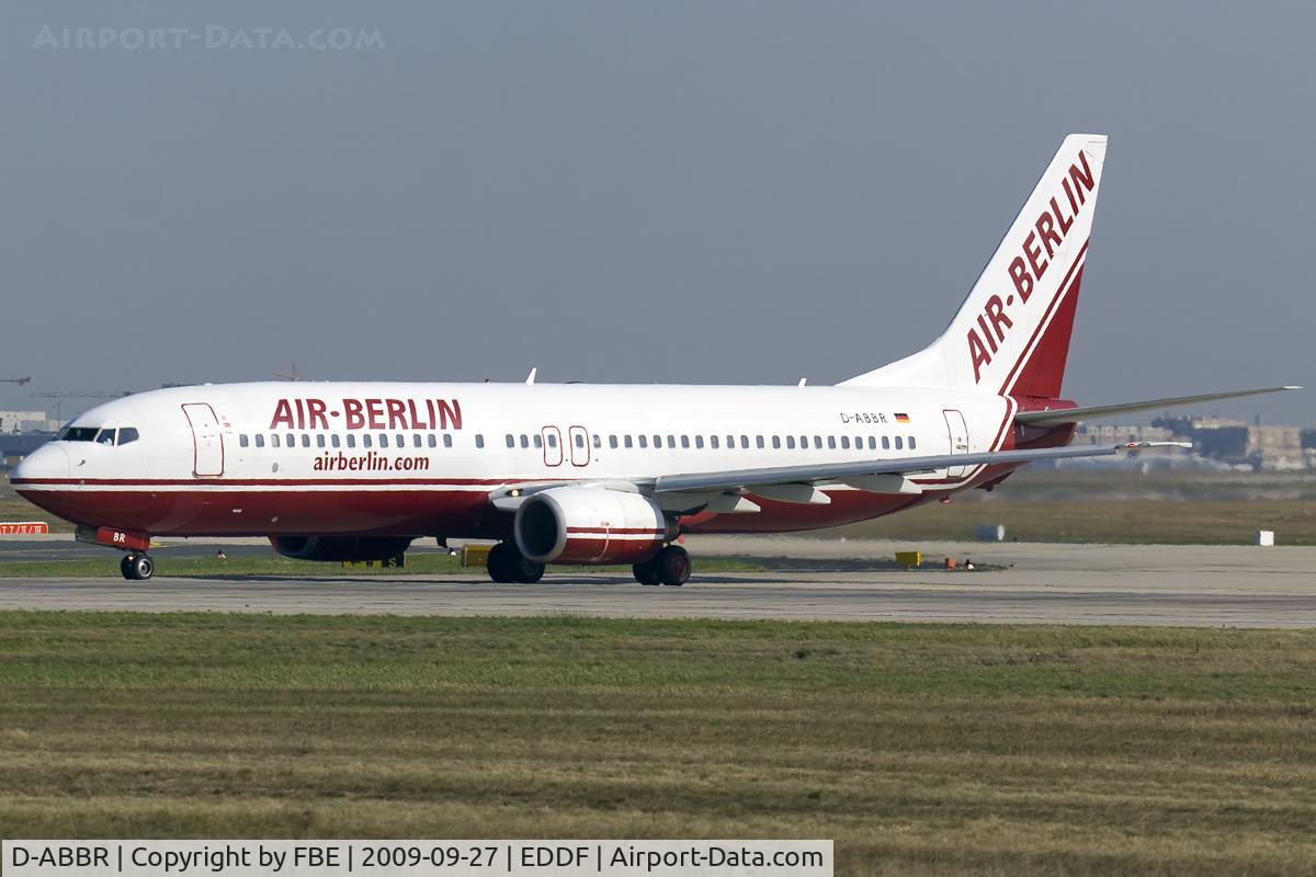 D-ABBR, 1999 Boeing 737-85F C/N 28825, line up RW18W