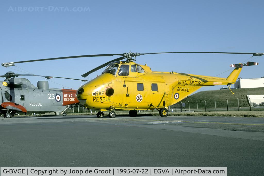 G-BVGE, 1955 Westland Whirlwind HAR.10 C/N WA100, Former 22 Sq Whirlwind still in its military colours.