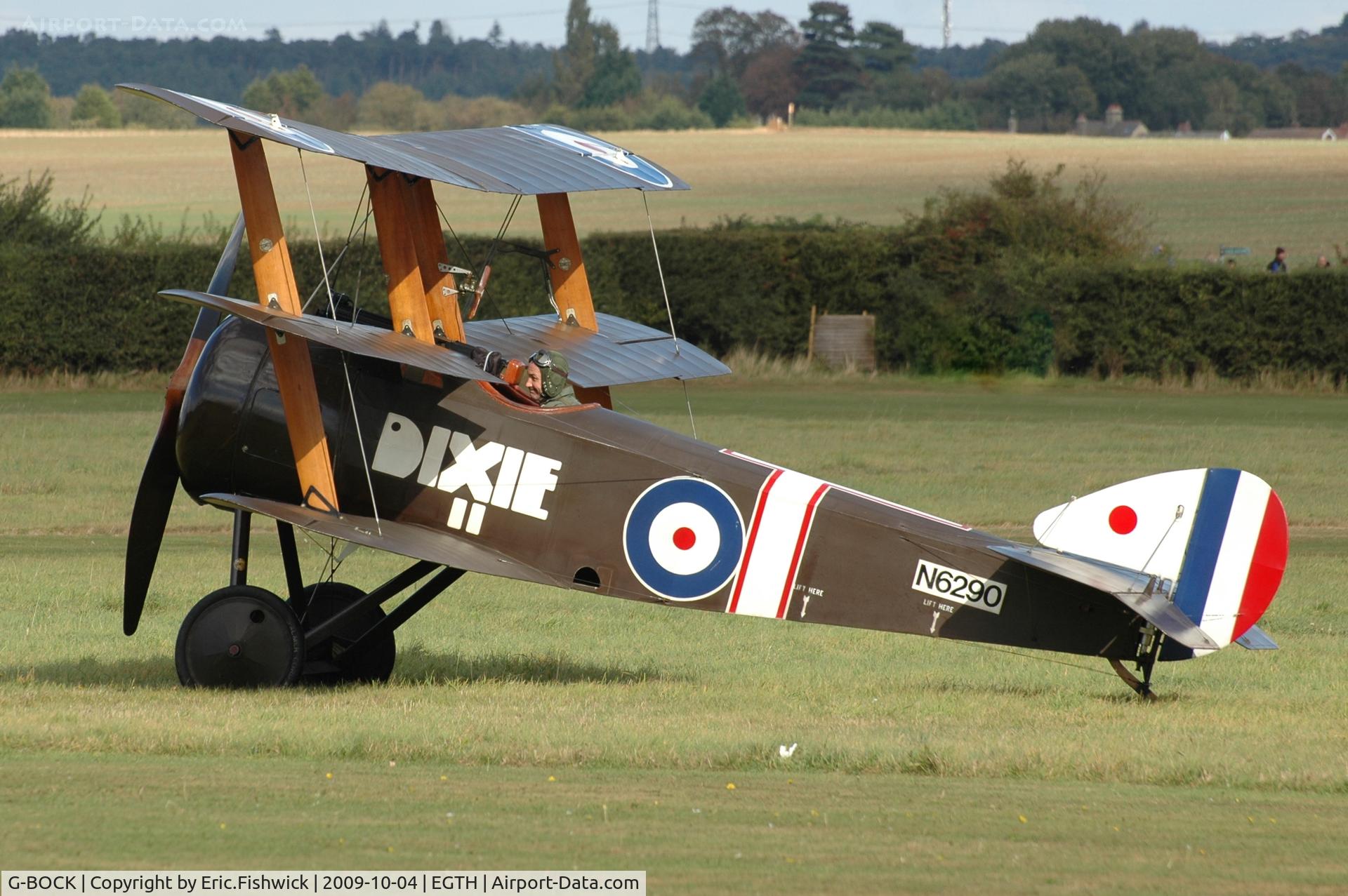 G-BOCK, 1980 Sopwith Triplane Replica C/N NAW-1, 1. G-BOCK at Shuttleworth Autumn Air Display Oct. 09