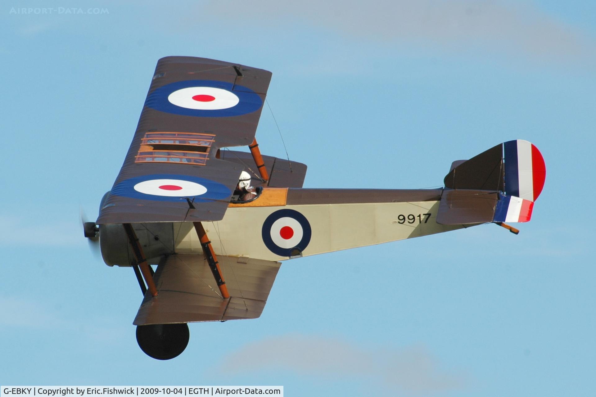 G-EBKY, 1920 Sopwith Pup C/N W/O 3004/14, 41. G-EBKY at Shuttleworth Autumn Air Display Oct. 2009