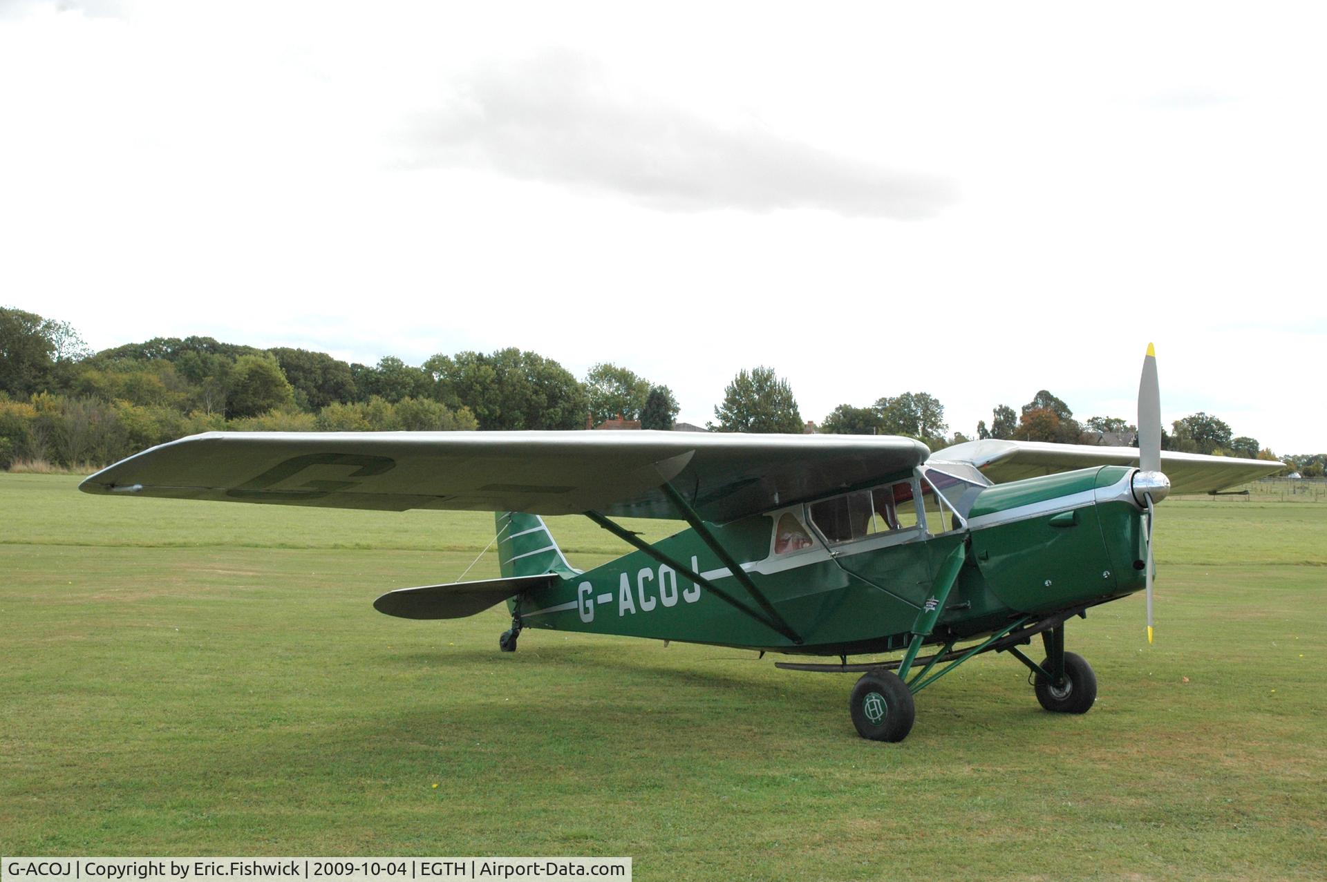 G-ACOJ, 1934 De Havilland DH.85 Leopard Moth C/N 7035, 3. G-ACOJ at Shuttleworth Autumn Air Display Oct. 09