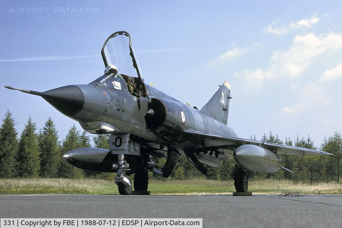 331, Dassault Mirage IIIR C/N 331, EC4 MitageIIIE rest at EDSP in the Summer of 1988