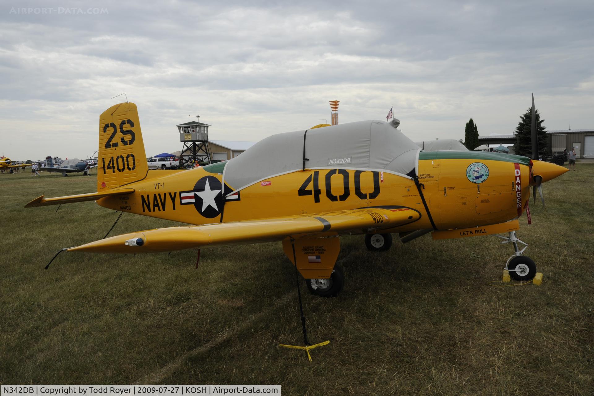 N342DB, 1999 Beech T-34A Mentor Mentor C/N G-107, Oshkosh EAA Fly-in 2009