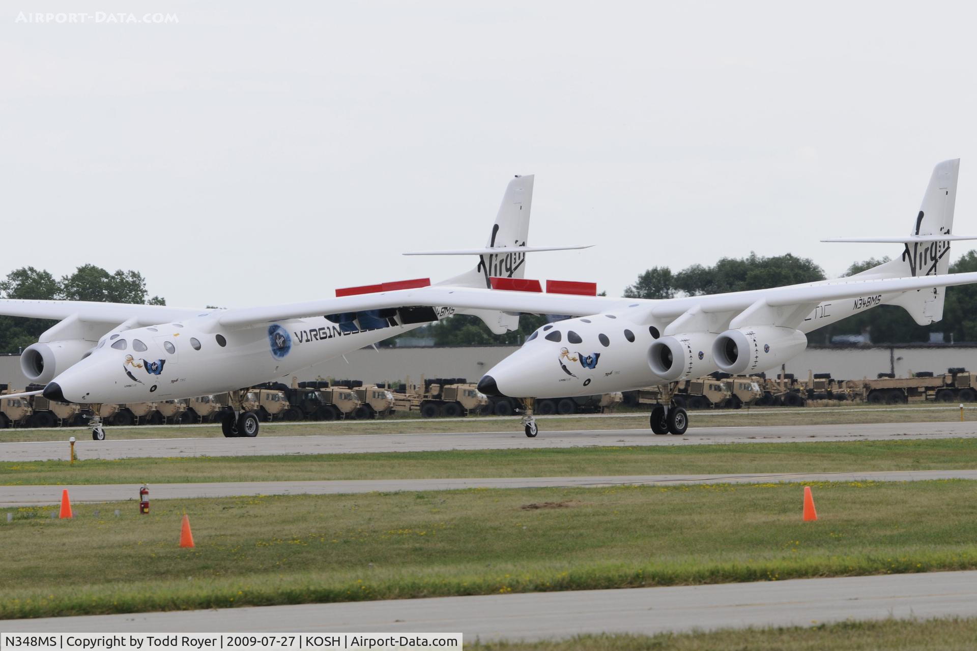 N348MS, 2008 Scaled Composites 348 C/N 001, Landing 36 at OSH