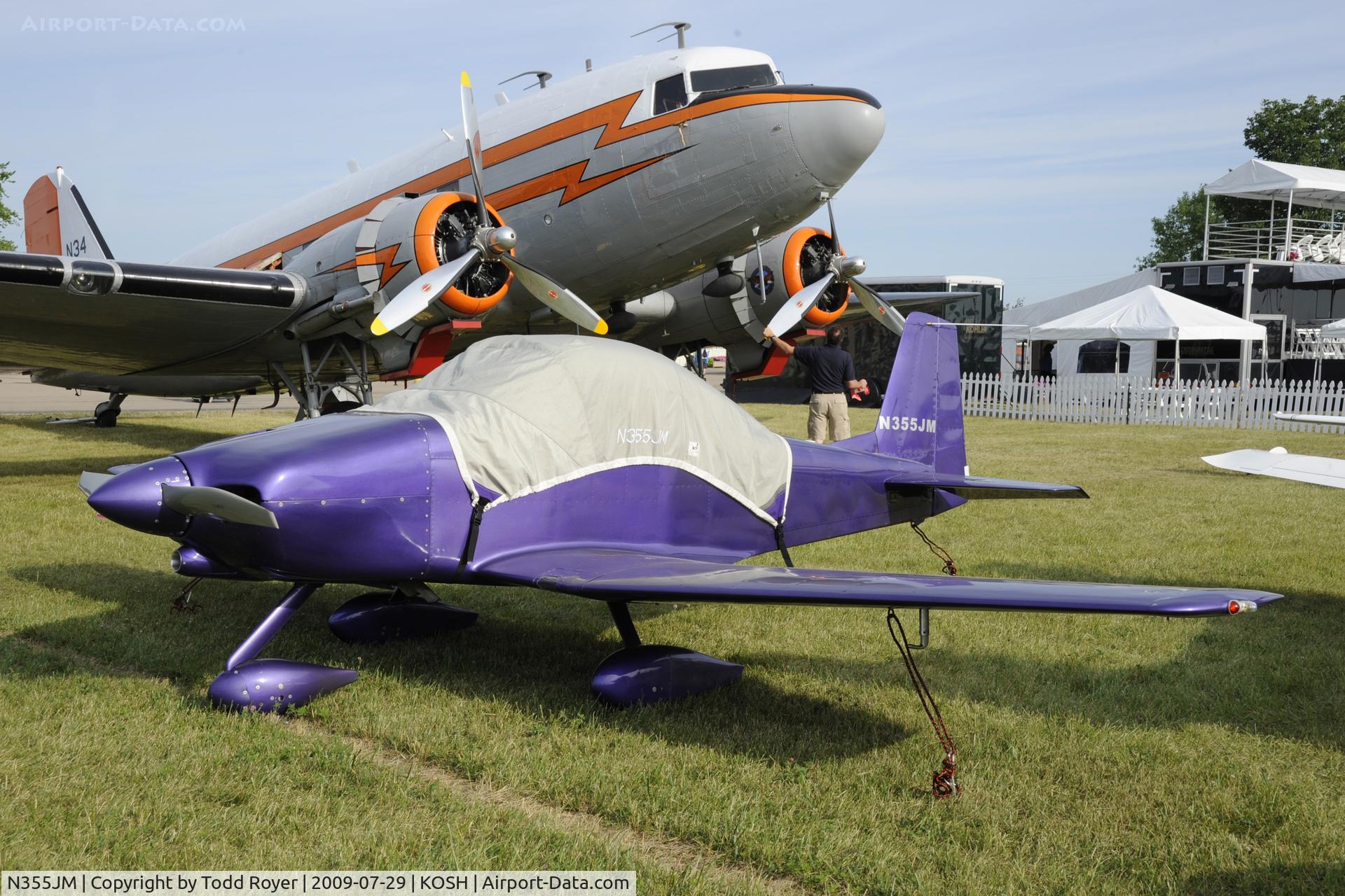 N355JM, Bushby Mustang II C/N M-II-2074, Oshkosh EAA Fly-in 2009