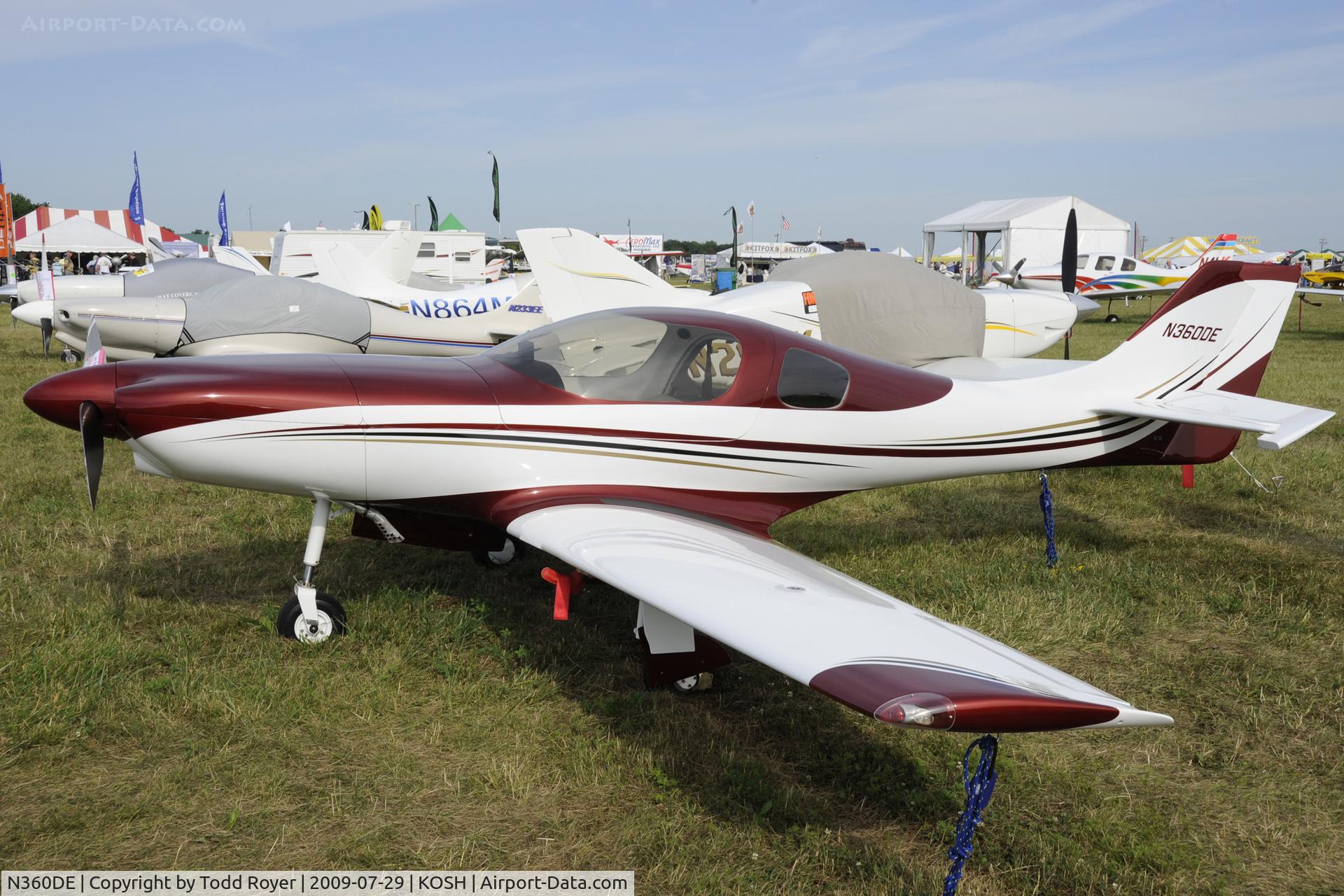 N360DE, 2006 Lancair 360 C/N 381-320-136, Oshkosh EAA Fly-in 2009