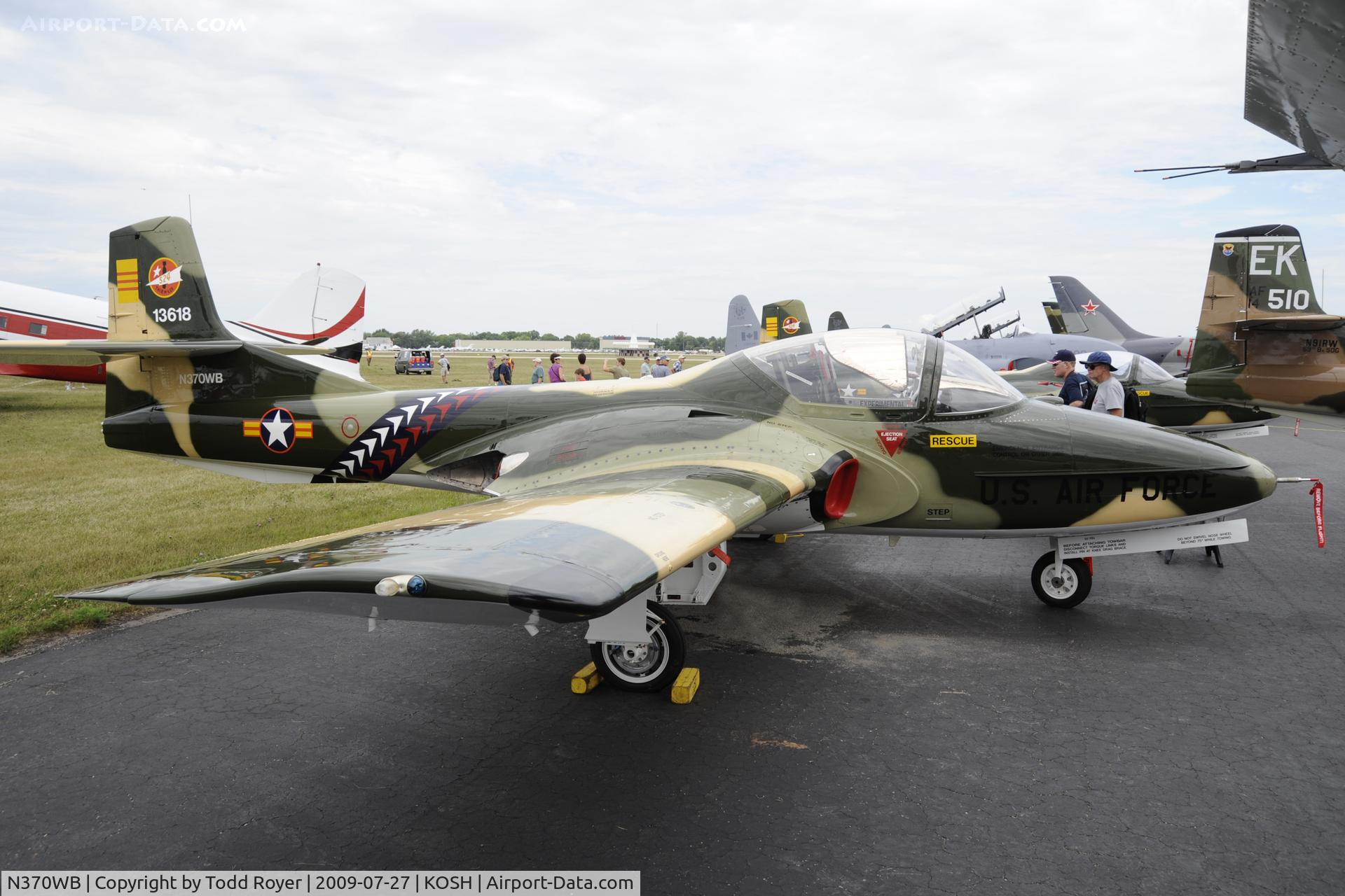 N370WB, 1966 Cessna T-37C Tweety Bird C/N 40974, Oshkosh EAA Fly-in 2009