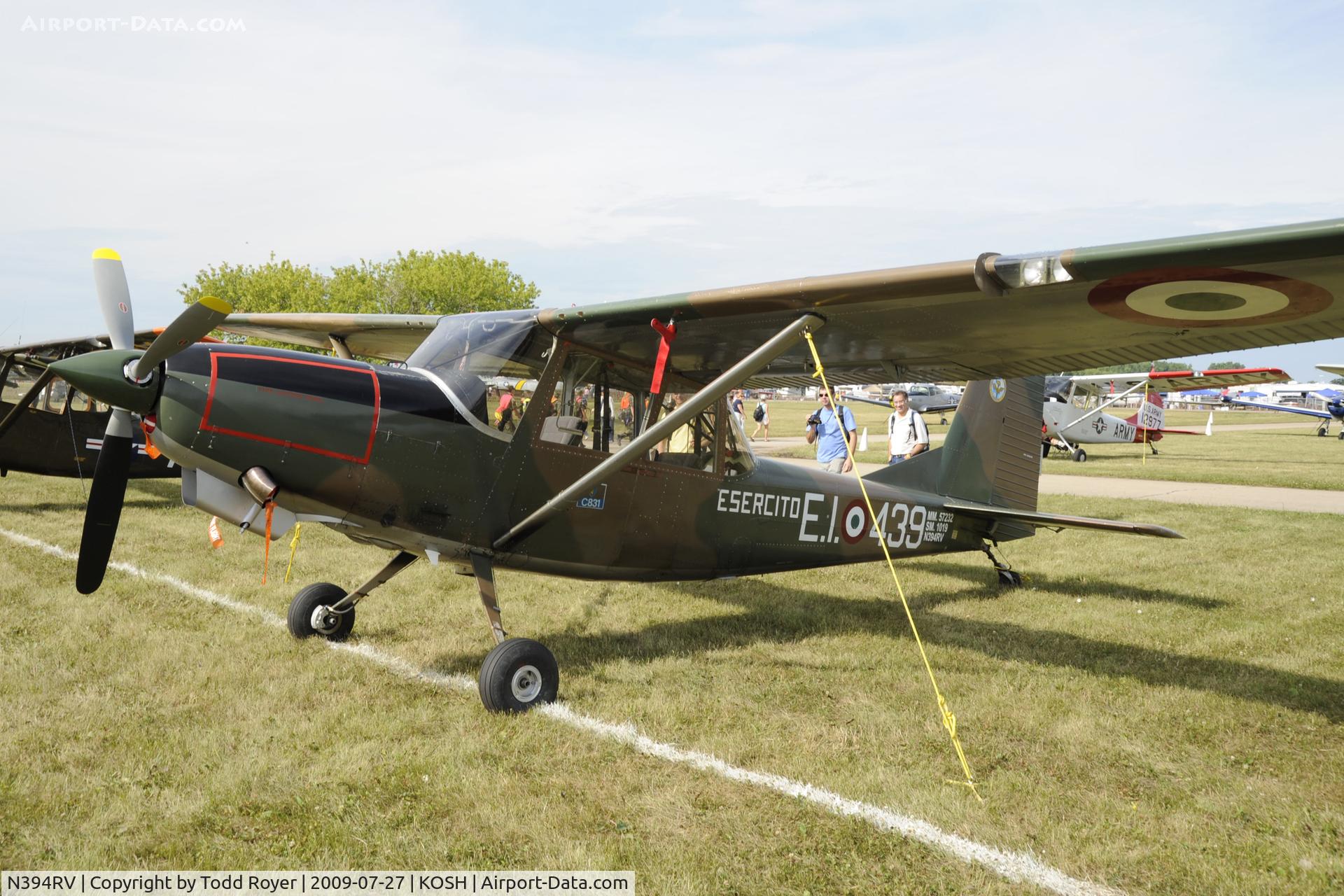 N394RV, SIAI-Marchetti SM-1019 C/N 040, Oshkosh EAA Fly-in 2009