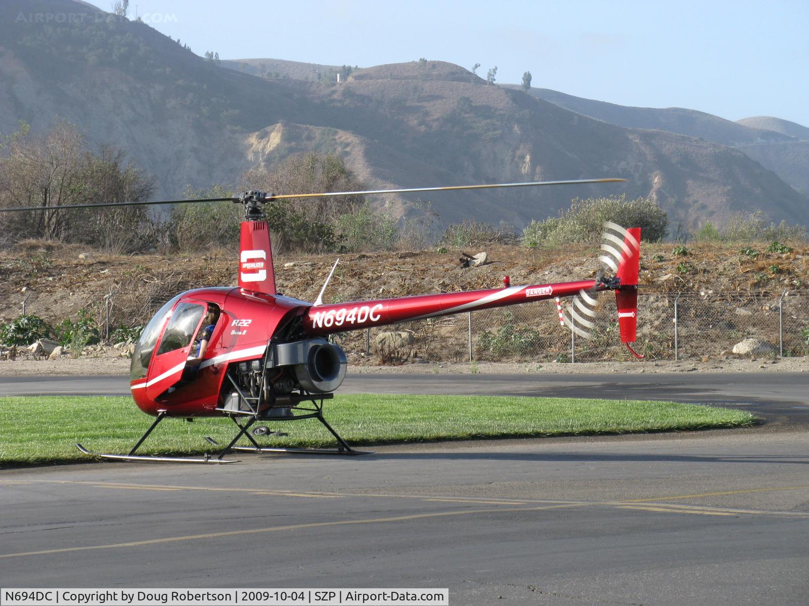 N694DC, 2004 Robinson R22 Beta C/N 3573, 2004 Robinson R22  BETA II, Lycoming O-360 derated to 131 Hp