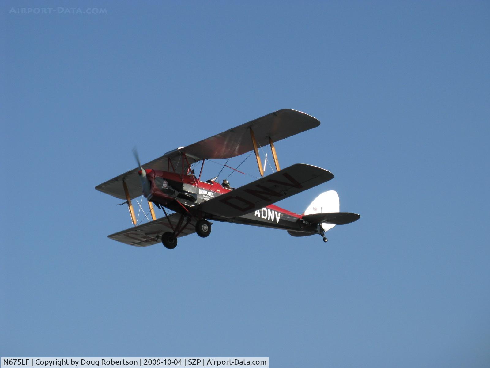 N675LF, 1944 De Havilland DH-82A Tiger Moth II C/N 86572, 1944 DeHavilland DH 82A TIGER MOTH, Gipsy Major I 4 cylinder air-cooled 135 Hp inverted in-line engine, takeoff climb Rwy 22