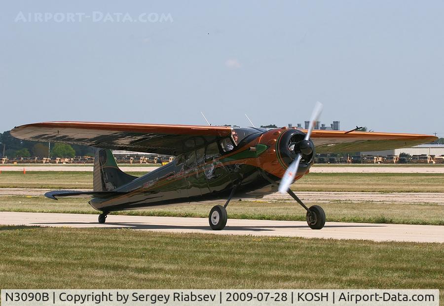 N3090B, 1952 Cessna 195B Businessliner C/N 7975, EAA AirVenture 2009