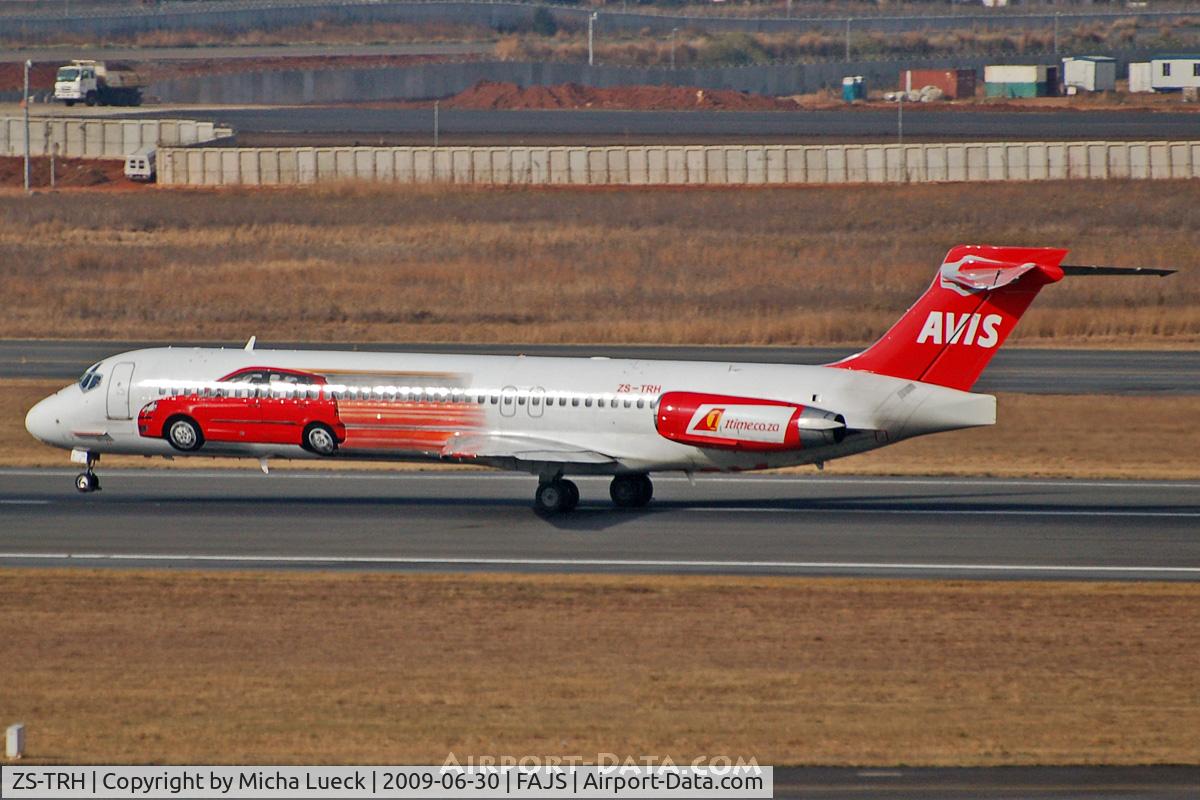 ZS-TRH, 1990 McDonnell Douglas MD-87 (DC-9-87) C/N 49831, At Jo'burg