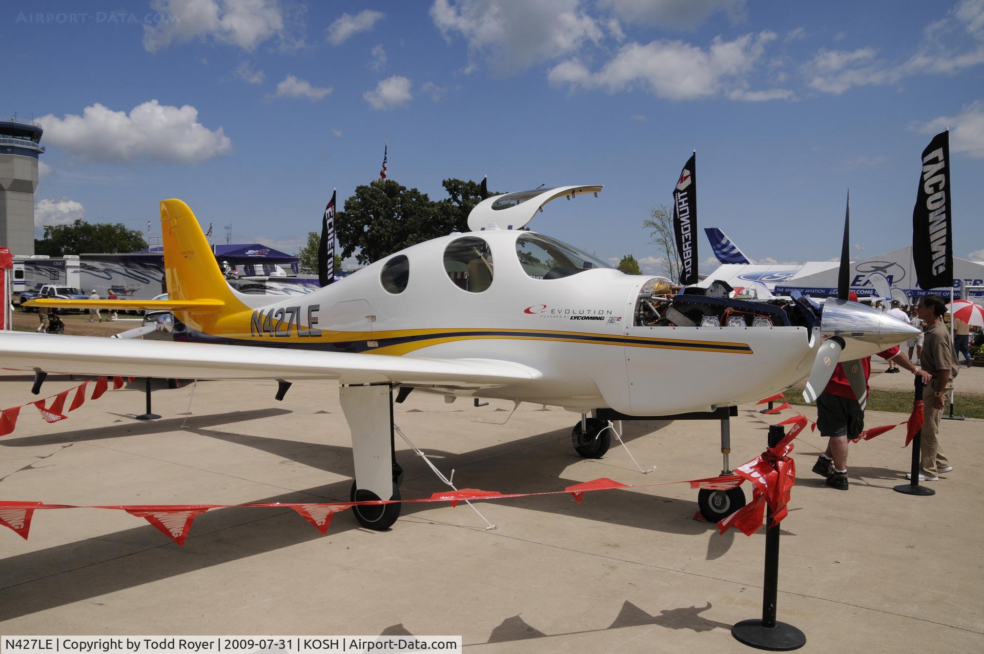 N427LE, Lancair Evolution C/N EVO-002, Oshkosh EAA Fly-in 2009
