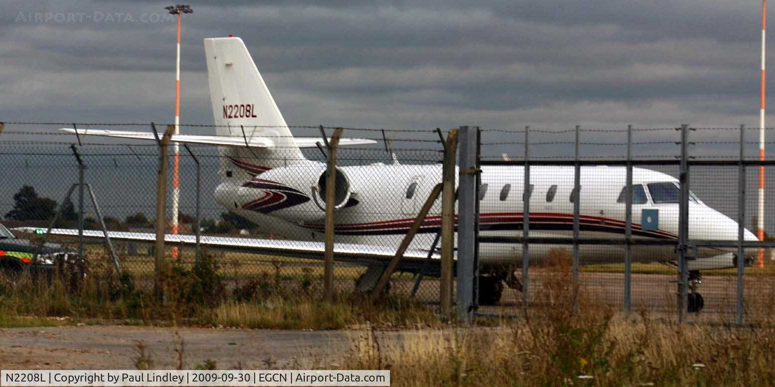 N2208L, 2008 Cessna 680 Citation Sovereign C/N 680-0211, Appologies for the fence !