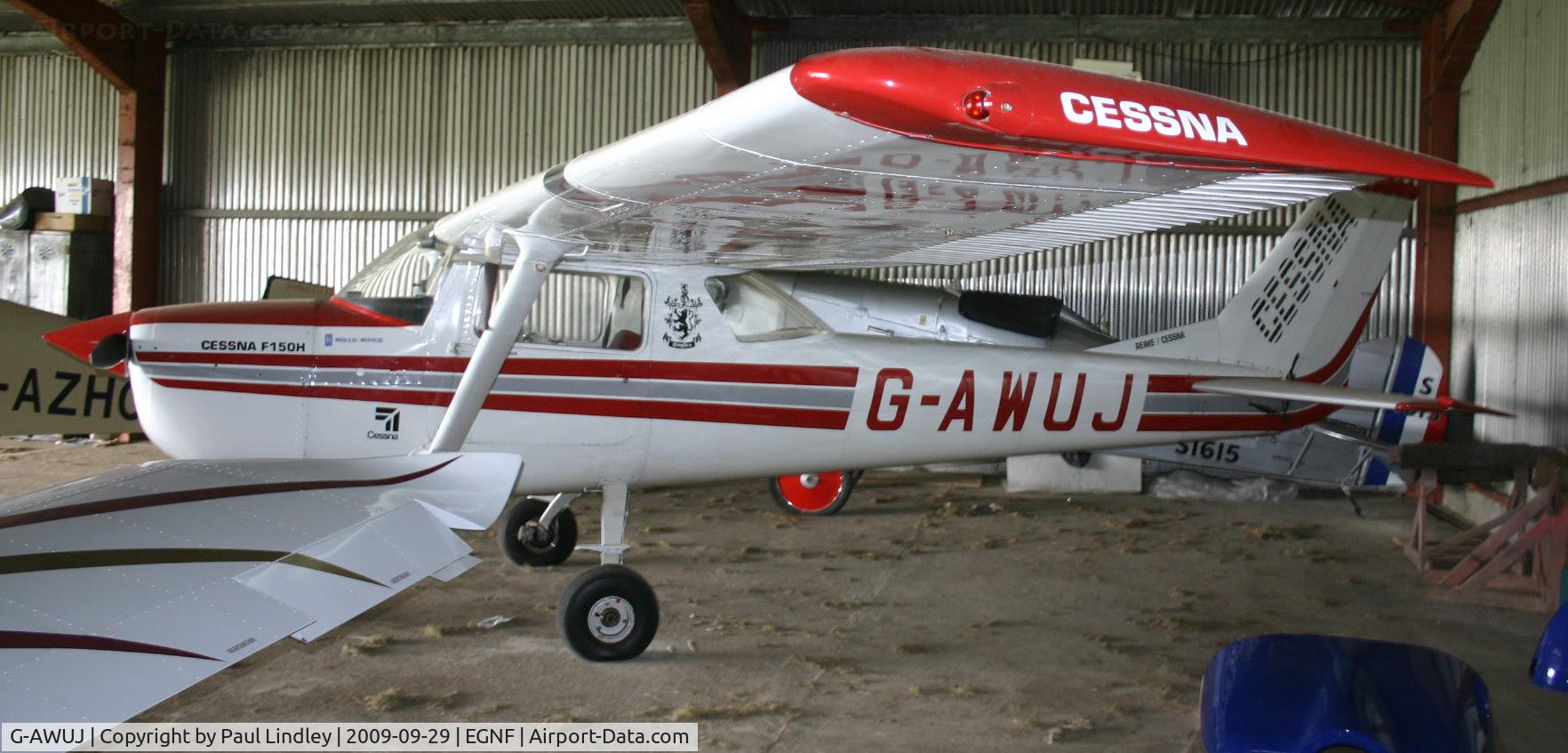 G-AWUJ, 1968 Reims Cessna F150H C/N 0332, Inside Hanger 2