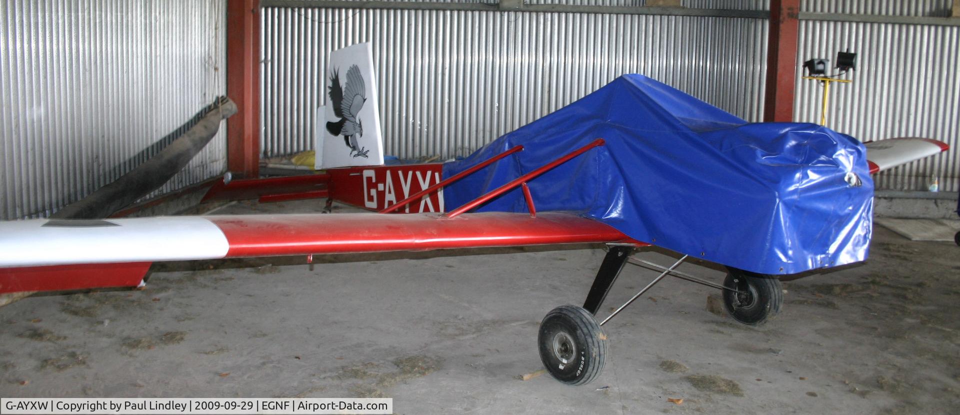 G-AYXW, 1972 Evans VP-1 Volksplane C/N PFA 1544, Covered up in Hanger 2