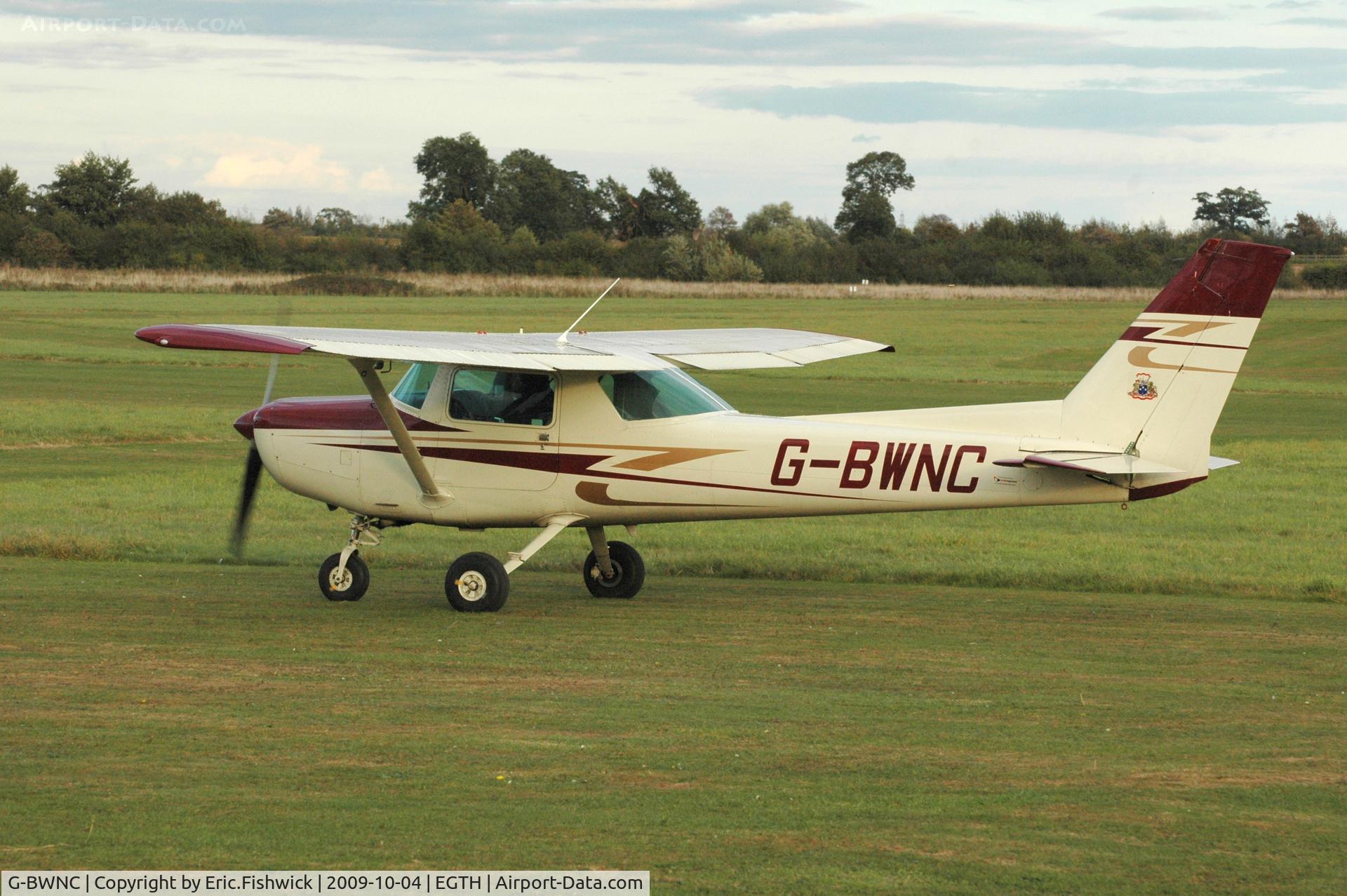 G-BWNC, 1980 Cessna 152 C/N 152-84415, G-BWNC departing Shuttleworth Autumn Air Display Oct. 09