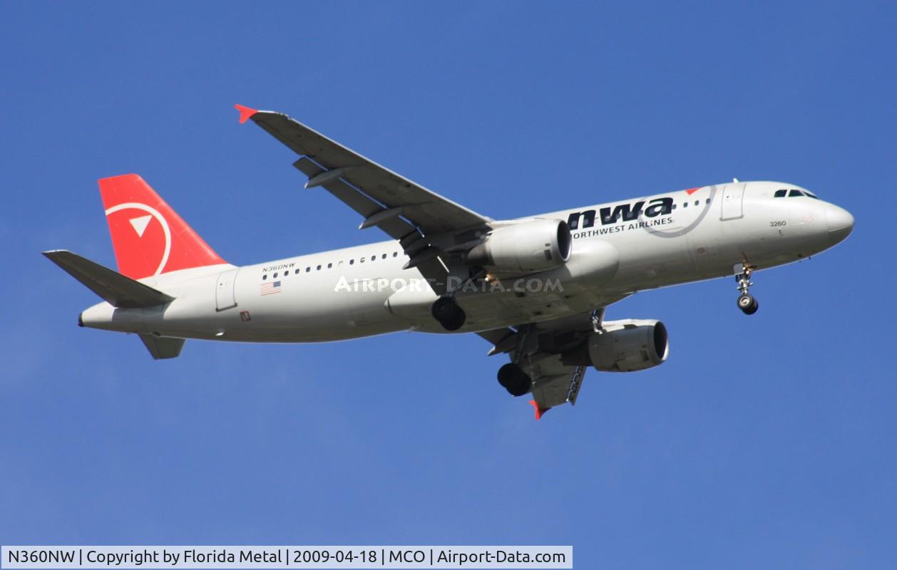 N360NW, 1998 Airbus A320-212 C/N 0903, Northwest A320