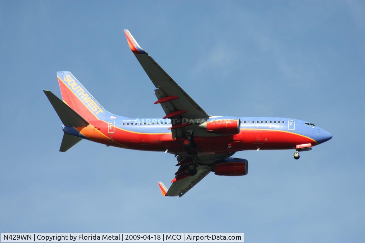 N429WN, 2002 Boeing 737-7H4 C/N 33658, Southwest 737-700