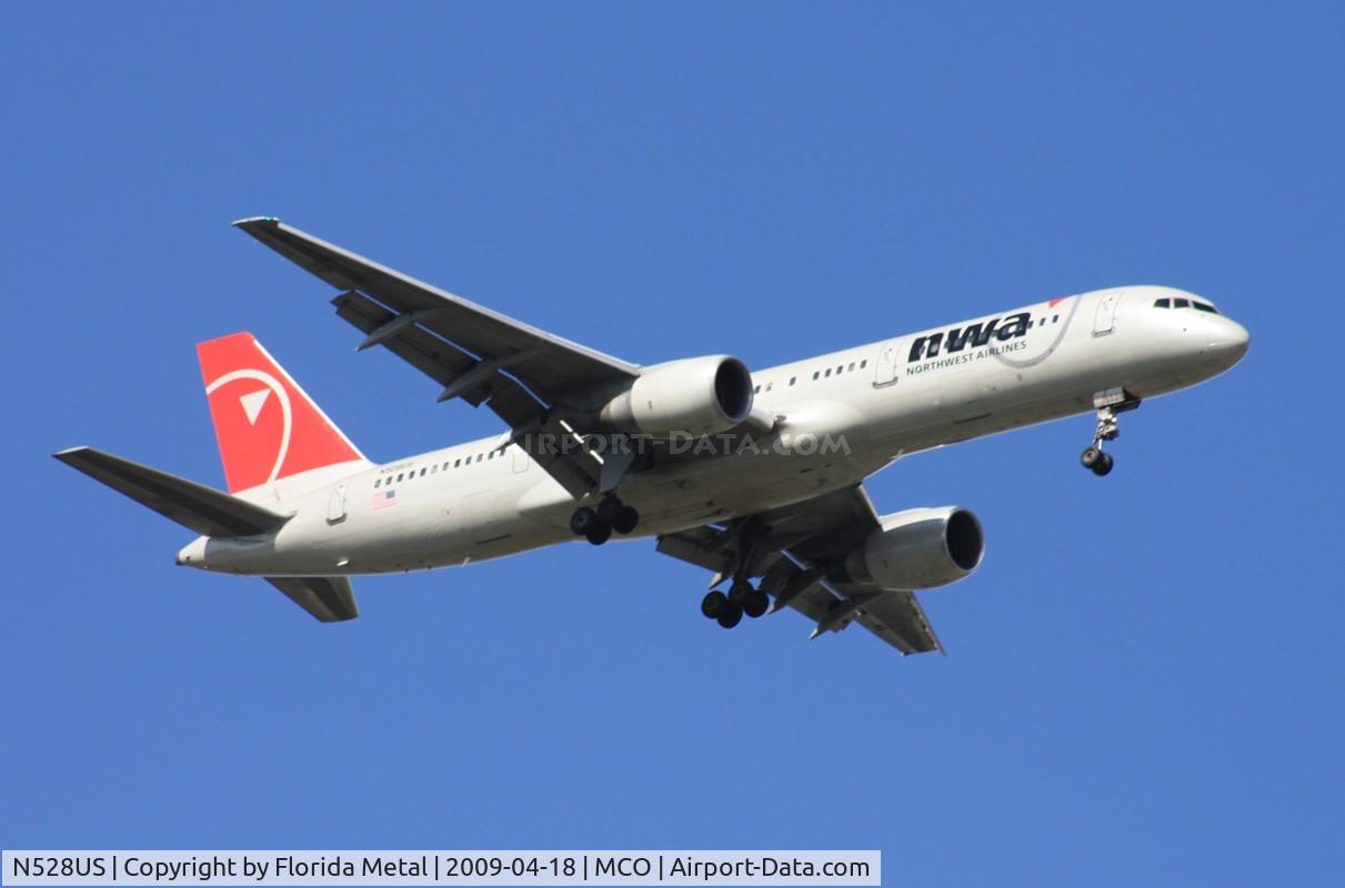 N528US, 1987 Boeing 757-251 C/N 23843, Northwest 757-200
