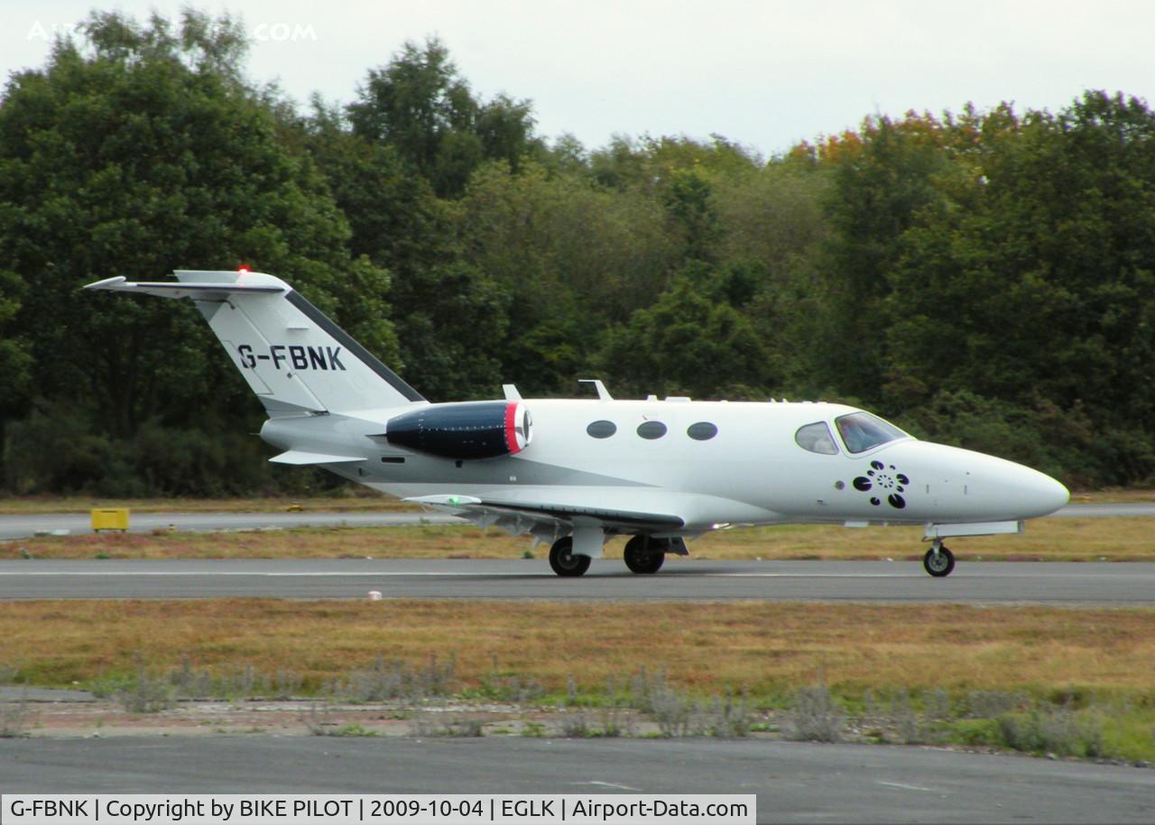 G-FBNK, 2008 Cessna 510 Citation Mustang Citation Mustang C/N 510-0067, ROLLING RWY 25