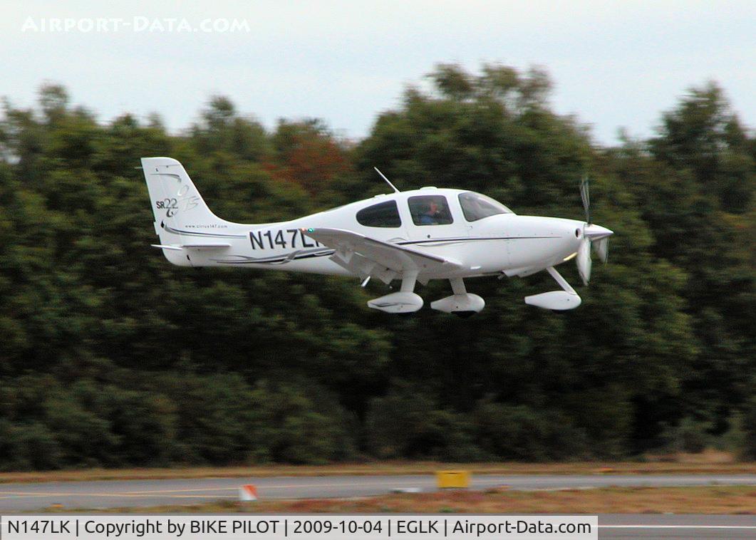 N147LK, 2005 Cirrus SR22 GTS C/N 1687, ABOUT TO TOUCH DOWN RWY 25